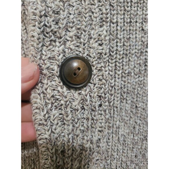 J Crew Marled Sweater Cardigan Mock Neck Mens L Classic Academia - Picture 5 of 9
